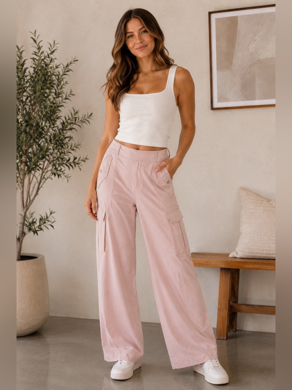 Athleta‎ Light Pink Vienna Cargo Pants - Women 2